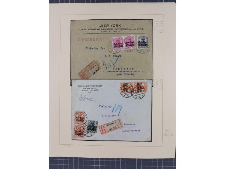 1859/1975 (ca.), postfrische/ungebrauchte und gestempelte Themensammlung “Der imperialistische Weltkrieg 1914/18”, inkl. Kolo