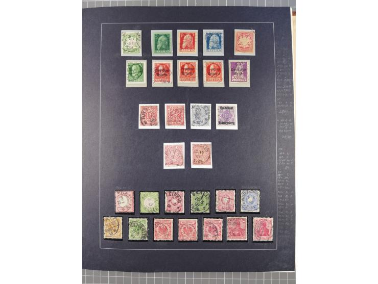 1859/1975 (ca.), postfrische/ungebrauchte und gestempelte Themensammlung “Der imperialistische Weltkrieg 1914/18”, inkl. Kolo