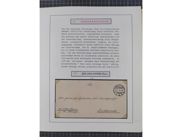 1859/1975 (ca.), postfrische/ungebrauchte und gestempelte Themensammlung “Der imperialistische Weltkrieg 1914/18”, inkl. Kolo