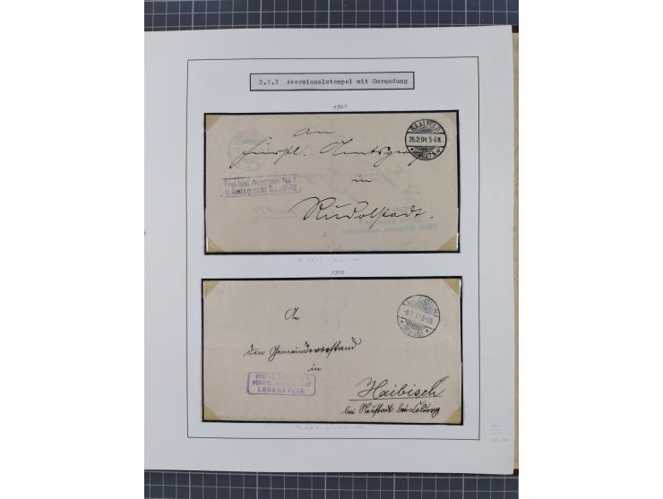 1859/1975 (ca.), postfrische/ungebrauchte und gestempelte Themensammlung “Der imperialistische Weltkrieg 1914/18”, inkl. Kolo