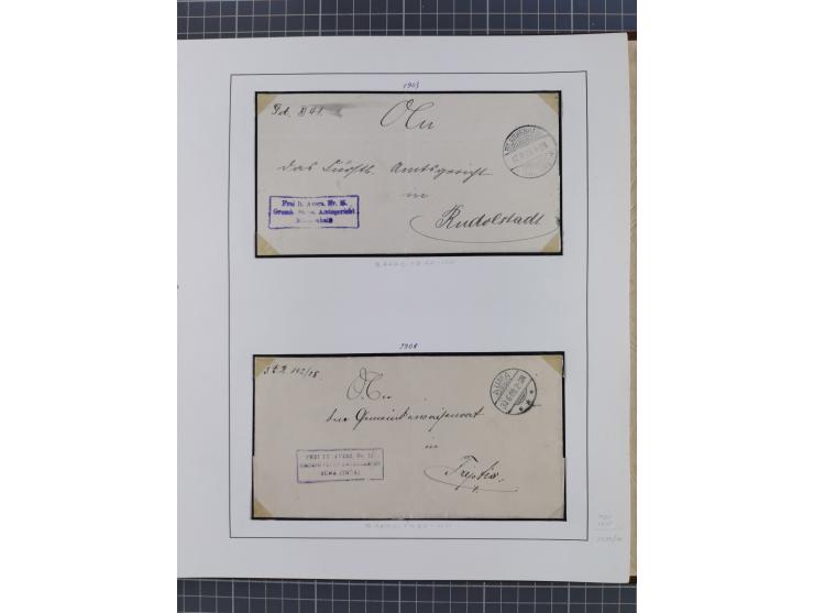 1859/1975 (ca.), postfrische/ungebrauchte und gestempelte Themensammlung “Der imperialistische Weltkrieg 1914/18”, inkl. Kolo