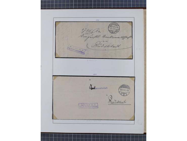 1859/1975 (ca.), postfrische/ungebrauchte und gestempelte Themensammlung “Der imperialistische Weltkrieg 1914/18”, inkl. Kolo