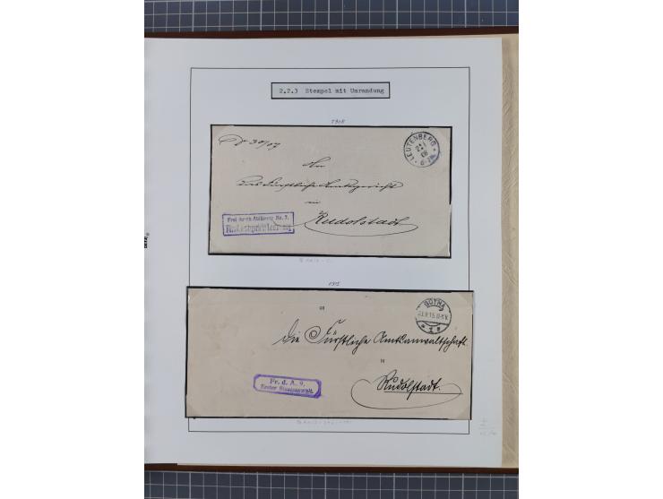 1859/1975 (ca.), postfrische/ungebrauchte und gestempelte Themensammlung “Der imperialistische Weltkrieg 1914/18”, inkl. Kolo