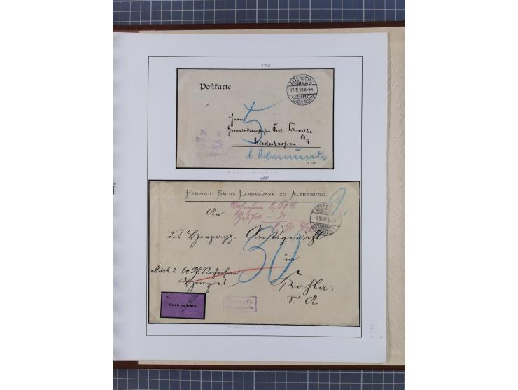 1859/1975 (ca.), postfrische/ungebrauchte und gestempelte Themensammlung “Der imperialistische Weltkrieg 1914/18”, inkl. Kolo