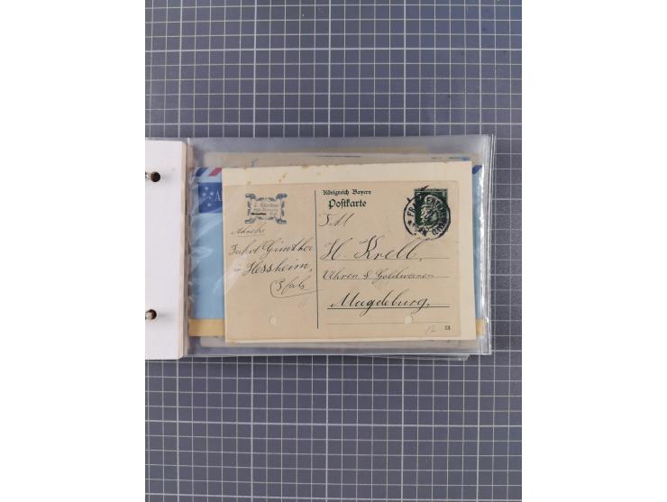 1859/1975 (ca.), postfrische/ungebrauchte und gestempelte Themensammlung “Der imperialistische Weltkrieg 1914/18”, inkl. Kolo