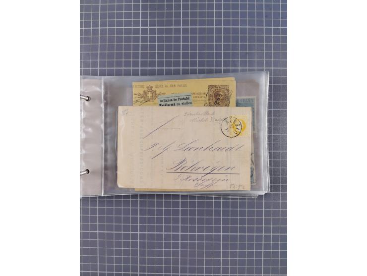 1859/1975 (ca.), postfrische/ungebrauchte und gestempelte Themensammlung “Der imperialistische Weltkrieg 1914/18”, inkl. Kolo