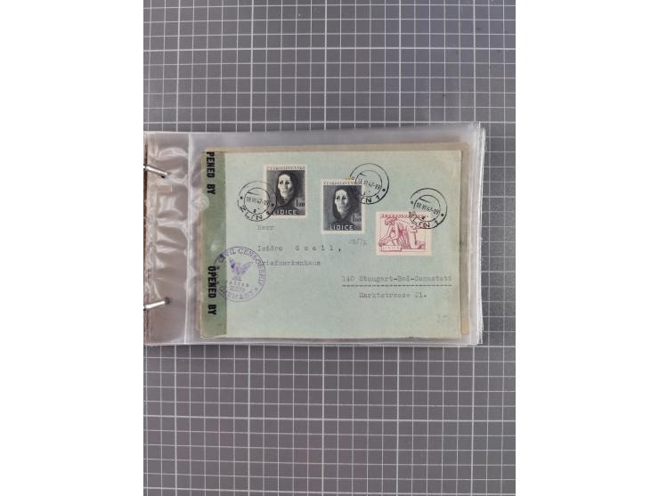 1859/1975 (ca.), postfrische/ungebrauchte und gestempelte Themensammlung “Der imperialistische Weltkrieg 1914/18”, inkl. Kolo