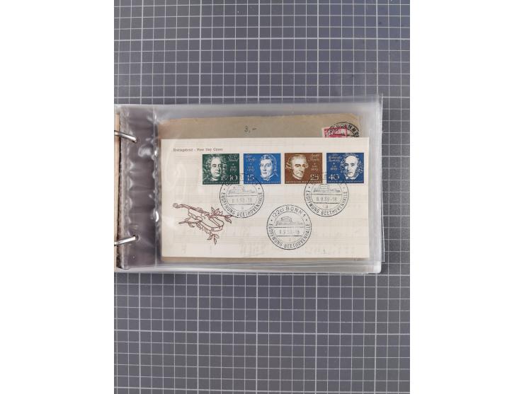 1859/1975 (ca.), postfrische/ungebrauchte und gestempelte Themensammlung “Der imperialistische Weltkrieg 1914/18”, inkl. Kolo