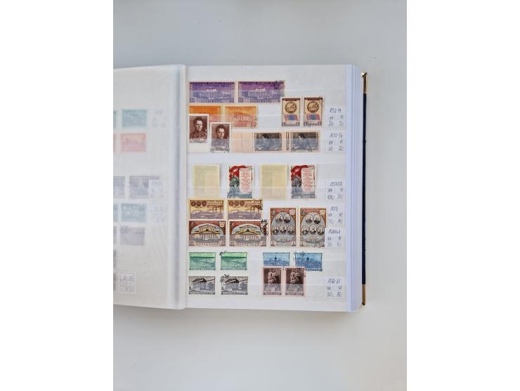 1858/1995, mint never hinged/unused and used collection, starting with Russia No. 2, from 1918 fairly advanced in the Michel 