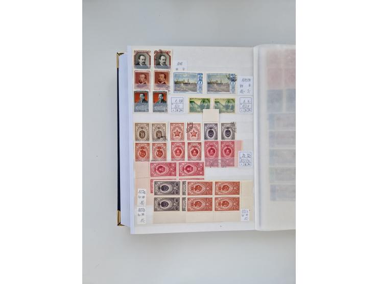 1858/1995, mint never hinged/unused and used collection, starting with Russia No. 2, from 1918 fairly advanced in the Michel 