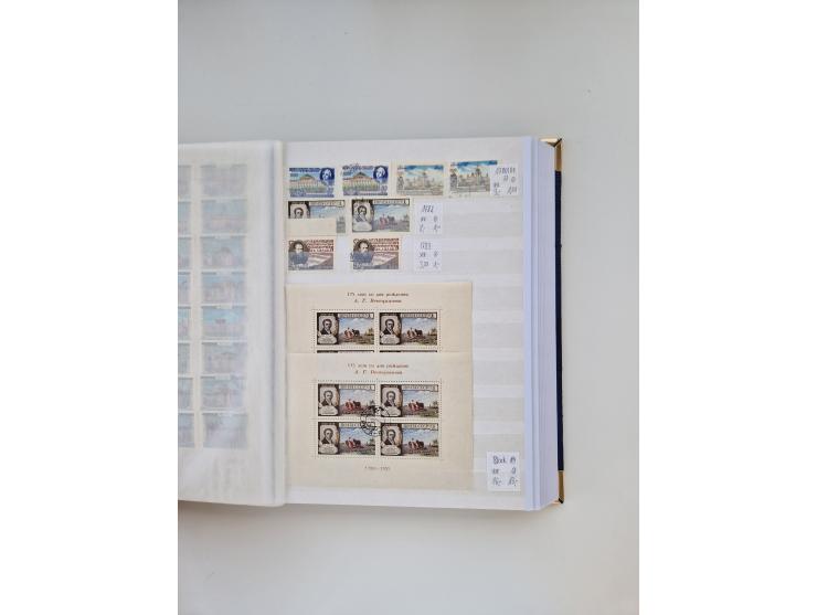 1858/1995, mint never hinged/unused and used collection, starting with Russia No. 2, from 1918 fairly advanced in the Michel 