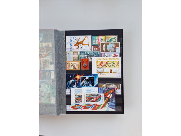 1858/1995, mint never hinged/unused and used collection, starting with Russia No. 2, from 1918 fairly advanced in the Michel 