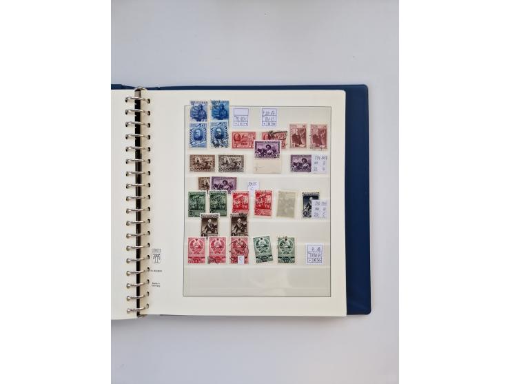 1858/1995, mint never hinged/unused and used collection, starting with Russia No. 2, from 1918 fairly advanced in the Michel 