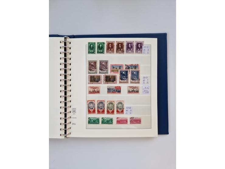 1858/1995, mint never hinged/unused and used collection, starting with Russia No. 2, from 1918 fairly advanced in the Michel 