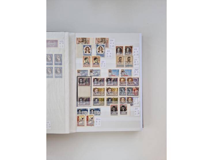 1858/1995, mint never hinged/unused and used collection, starting with Russia No. 2, from 1918 fairly advanced in the Michel 