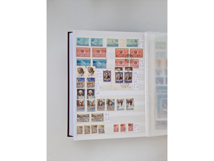 1858/1995, mint never hinged/unused and used collection, starting with Russia No. 2, from 1918 fairly advanced in the Michel 