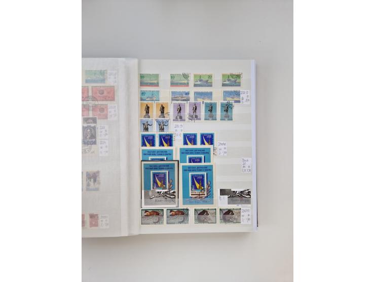 1858/1995, mint never hinged/unused and used collection, starting with Russia No. 2, from 1918 fairly advanced in the Michel 