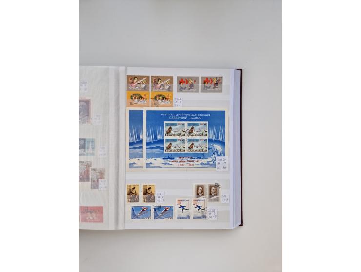 1858/1995, mint never hinged/unused and used collection, starting with Russia No. 2, from 1918 fairly advanced in the Michel 