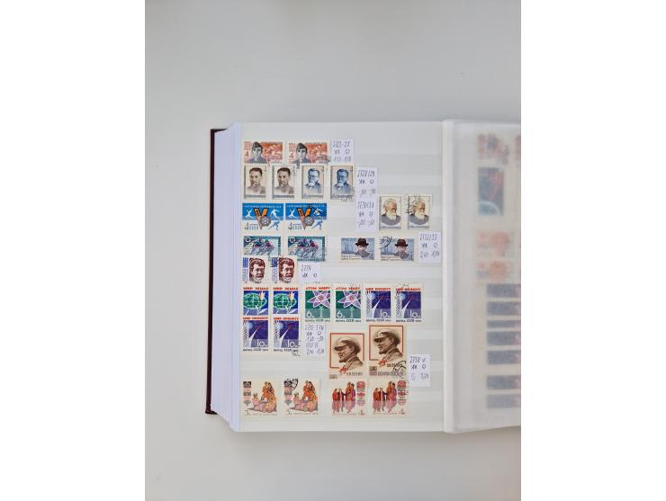 1858/1995, mint never hinged/unused and used collection, starting with Russia No. 2, from 1918 fairly advanced in the Michel 