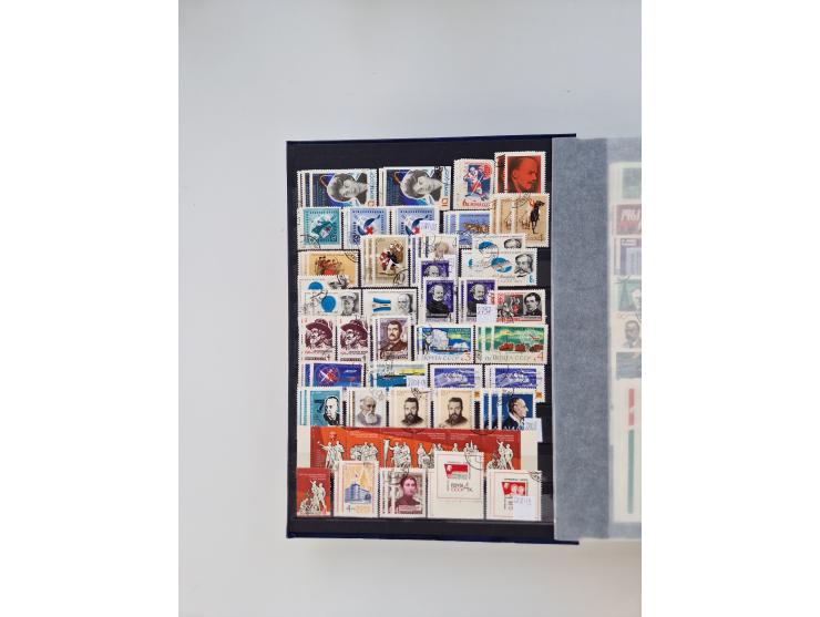 1858/1995, mint never hinged/unused and used collection, starting with Russia No. 2, from 1918 fairly advanced in the Michel 