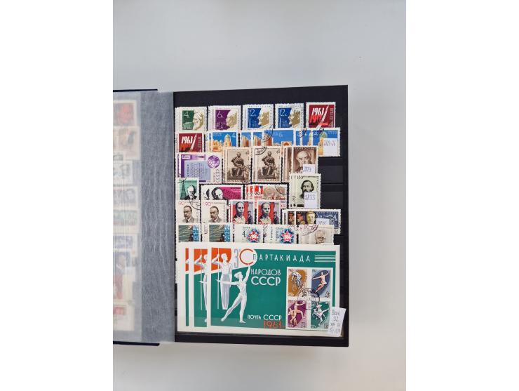 1858/1995, mint never hinged/unused and used collection, starting with Russia No. 2, from 1918 fairly advanced in the Michel 