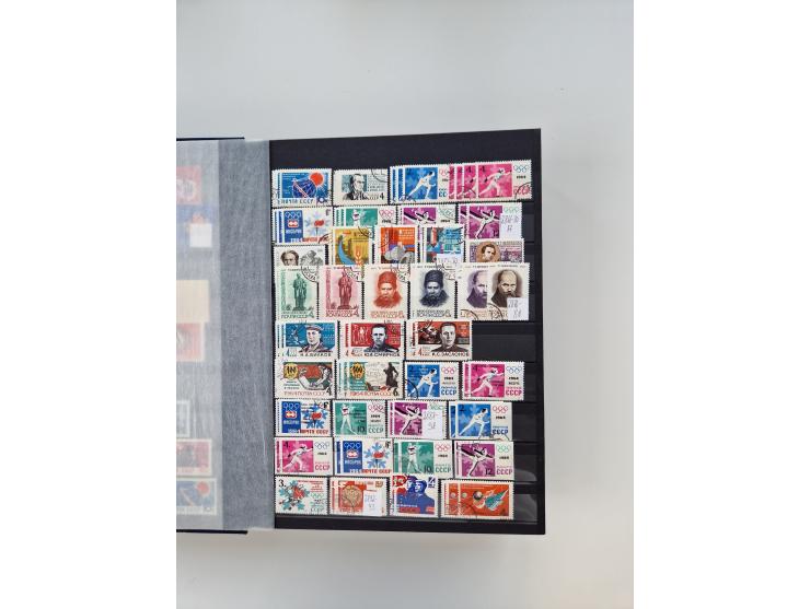 1858/1995, mint never hinged/unused and used collection, starting with Russia No. 2, from 1918 fairly advanced in the Michel 