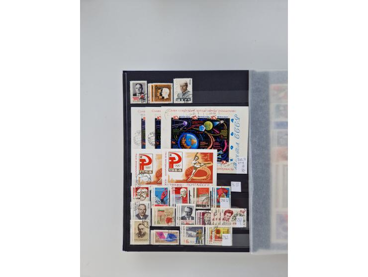 1858/1995, mint never hinged/unused and used collection, starting with Russia No. 2, from 1918 fairly advanced in the Michel 