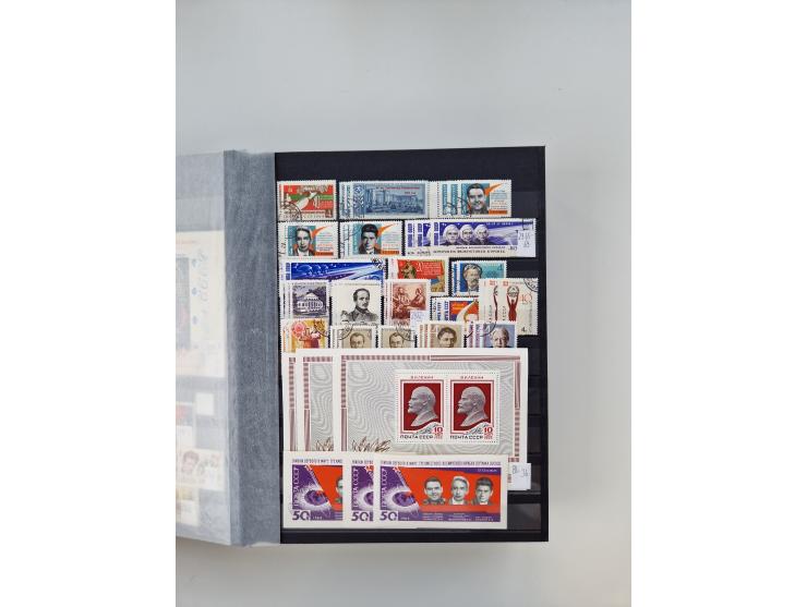 1858/1995, mint never hinged/unused and used collection, starting with Russia No. 2, from 1918 fairly advanced in the Michel 