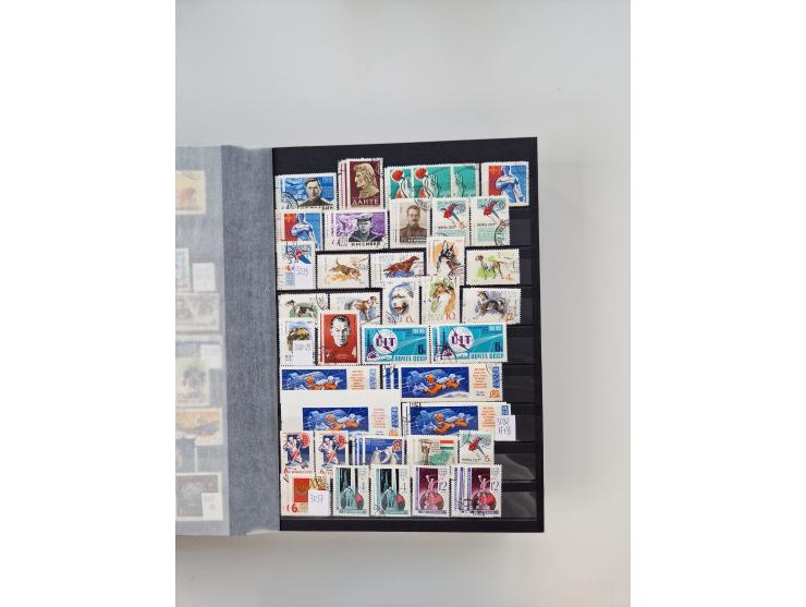 1858/1995, mint never hinged/unused and used collection, starting with Russia No. 2, from 1918 fairly advanced in the Michel 