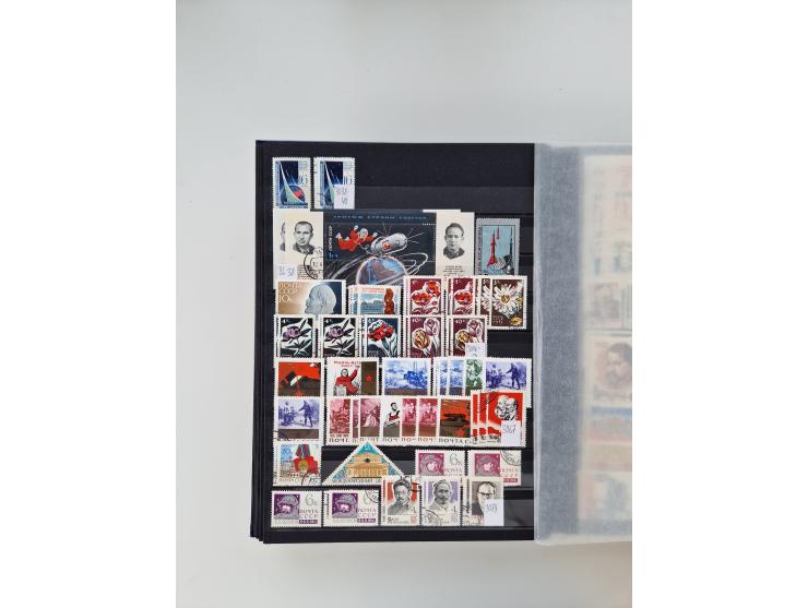 1858/1995, mint never hinged/unused and used collection, starting with Russia No. 2, from 1918 fairly advanced in the Michel 