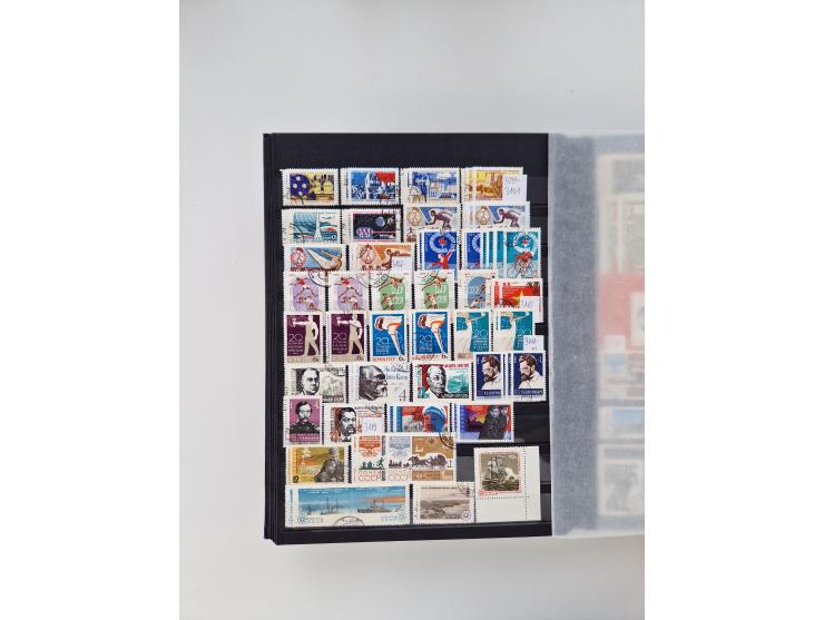 1858/1995, mint never hinged/unused and used collection, starting with Russia No. 2, from 1918 fairly advanced in the Michel 