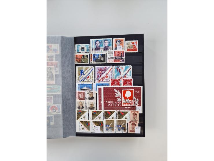 1858/1995, mint never hinged/unused and used collection, starting with Russia No. 2, from 1918 fairly advanced in the Michel 