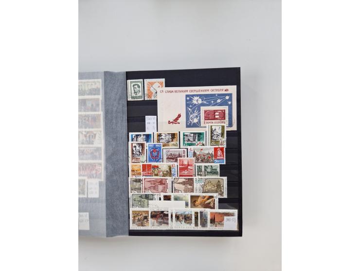 1858/1995, mint never hinged/unused and used collection, starting with Russia No. 2, from 1918 fairly advanced in the Michel 