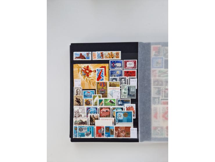 1858/1995, mint never hinged/unused and used collection, starting with Russia No. 2, from 1918 fairly advanced in the Michel 