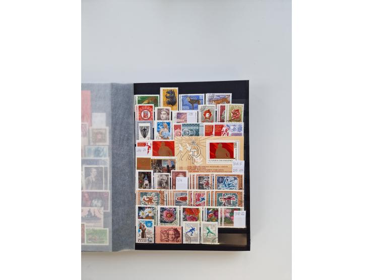 1858/1995, mint never hinged/unused and used collection, starting with Russia No. 2, from 1918 fairly advanced in the Michel 