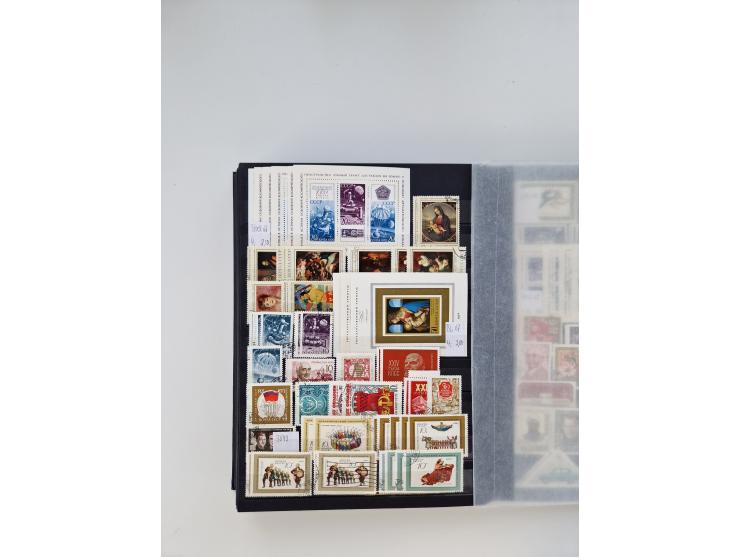 1858/1995, mint never hinged/unused and used collection, starting with Russia No. 2, from 1918 fairly advanced in the Michel 