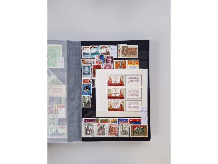 1858/1995, mint never hinged/unused and used collection, starting with Russia No. 2, from 1918 fairly advanced in the Michel 