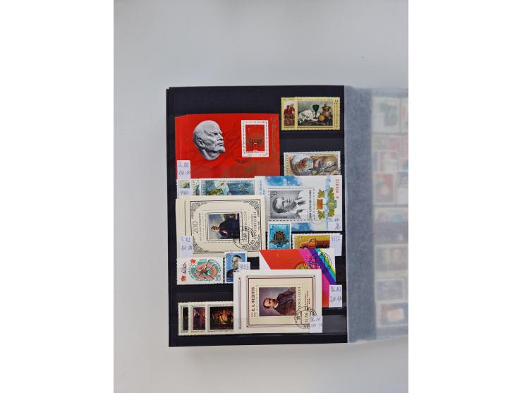 1858/1995, mint never hinged/unused and used collection, starting with Russia No. 2, from 1918 fairly advanced in the Michel 