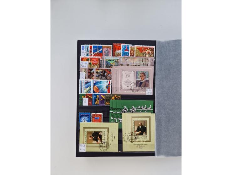 1858/1995, mint never hinged/unused and used collection, starting with Russia No. 2, from 1918 fairly advanced in the Michel 