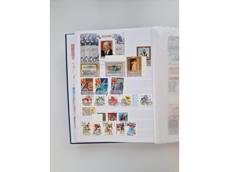 1858/1995, mint never hinged/unused and used collection, starting with Russia No. 2, from 1918 fairly advanced in the Michel 