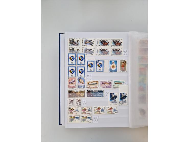 1858/1995, mint never hinged/unused and used collection, starting with Russia No. 2, from 1918 fairly advanced in the Michel 