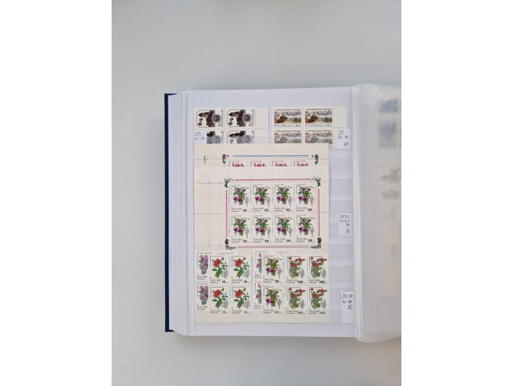 1858/1995, mint never hinged/unused and used collection, starting with Russia No. 2, from 1918 fairly advanced in the Michel 