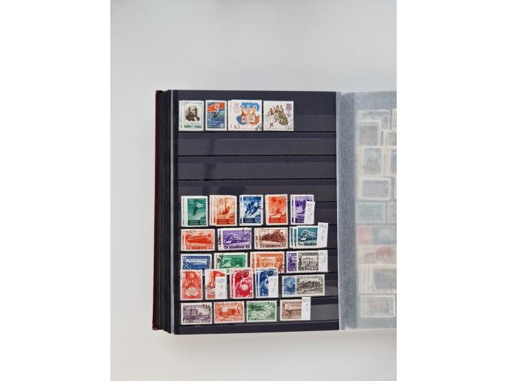 1858/1995, mint never hinged/unused and used collection, starting with Russia No. 2, from 1918 fairly advanced in the Michel 