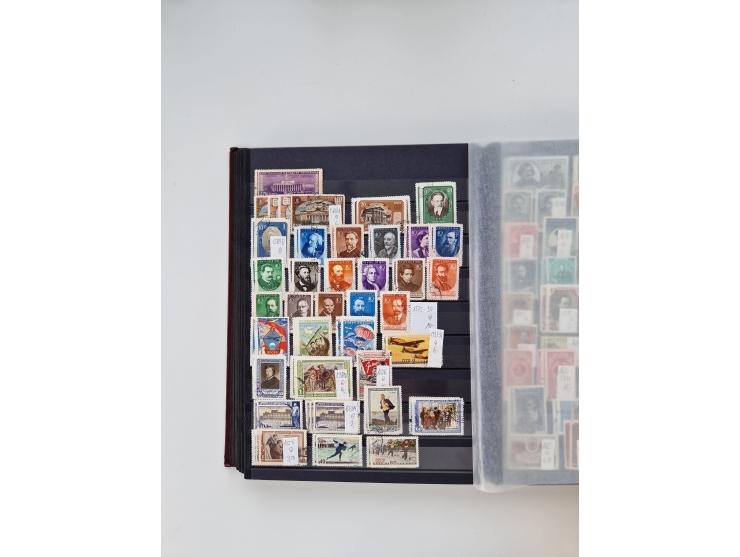 1858/1995, mint never hinged/unused and used collection, starting with Russia No. 2, from 1918 fairly advanced in the Michel 