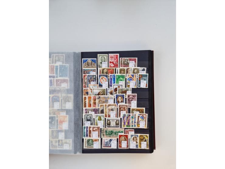 1858/1995, mint never hinged/unused and used collection, starting with Russia No. 2, from 1918 fairly advanced in the Michel 