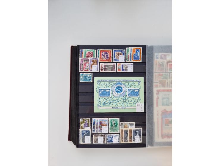 1858/1995, mint never hinged/unused and used collection, starting with Russia No. 2, from 1918 fairly advanced in the Michel 