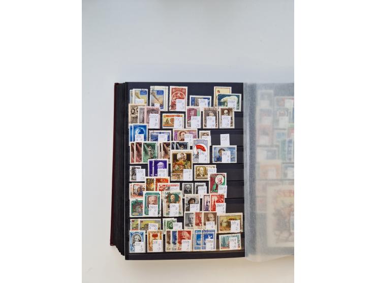 1858/1995, mint never hinged/unused and used collection, starting with Russia No. 2, from 1918 fairly advanced in the Michel 