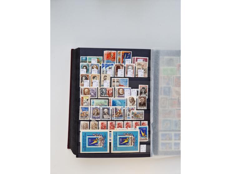 1858/1995, mint never hinged/unused and used collection, starting with Russia No. 2, from 1918 fairly advanced in the Michel 