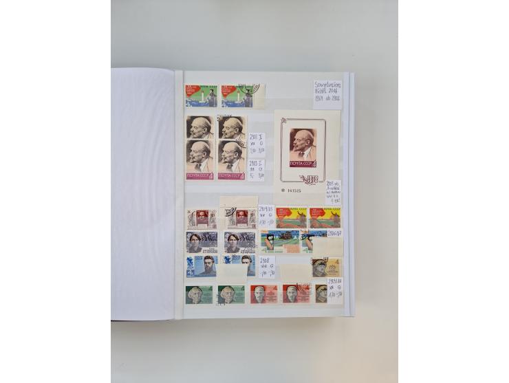 1858/1995, mint never hinged/unused and used collection, starting with Russia No. 2, from 1918 fairly advanced in the Michel 