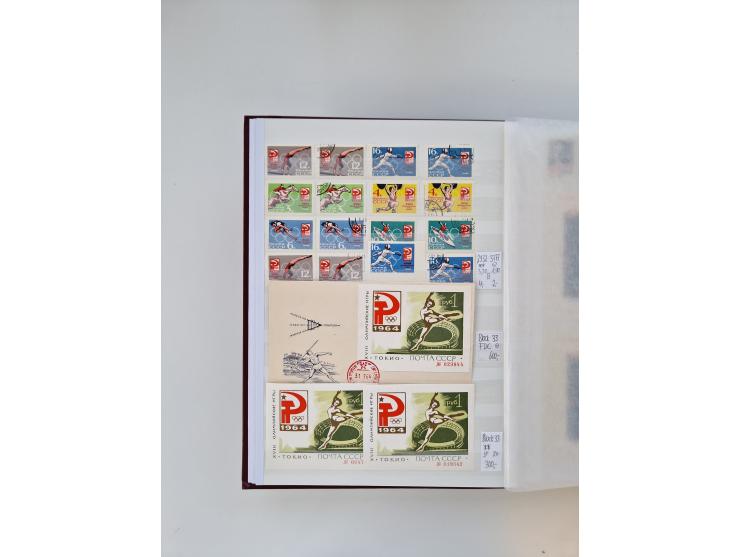 1858/1995, mint never hinged/unused and used collection, starting with Russia No. 2, from 1918 fairly advanced in the Michel 